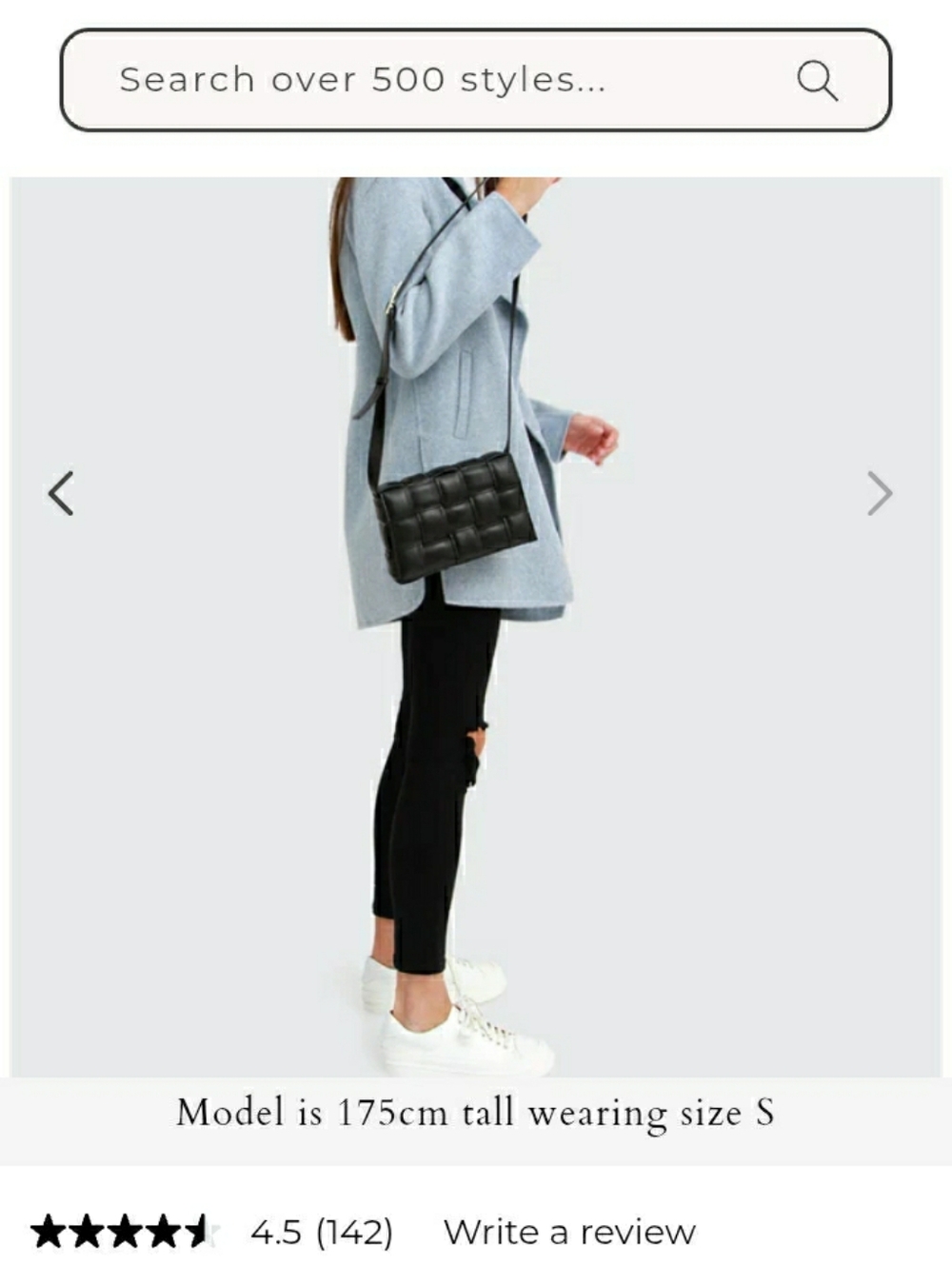 Light Blue Women's Wool-Blend Coat , Size Small - Picture 2 of 10